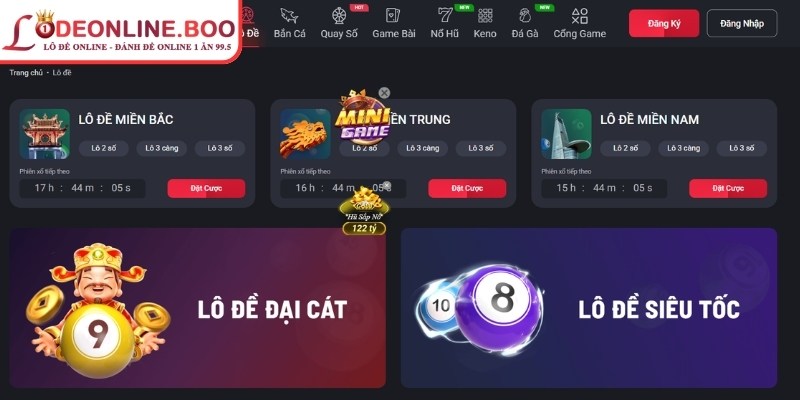 Sân chơi lô đề Dabet với tỷ lệ trúng thưởng khủng